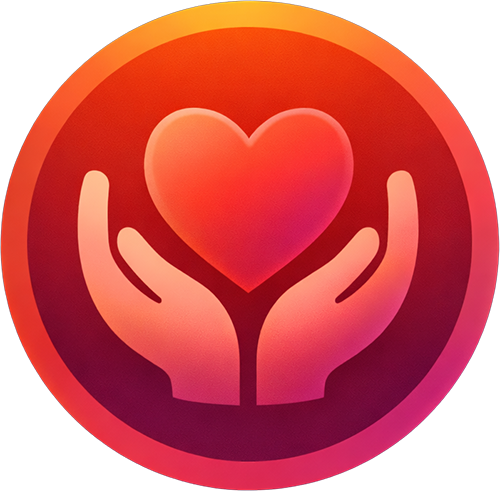 icon of hands holding a heart